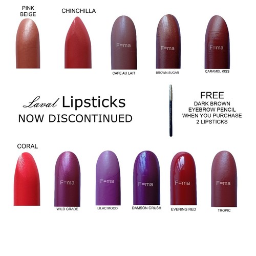Laval lipsticks discontinued - lipsticks,