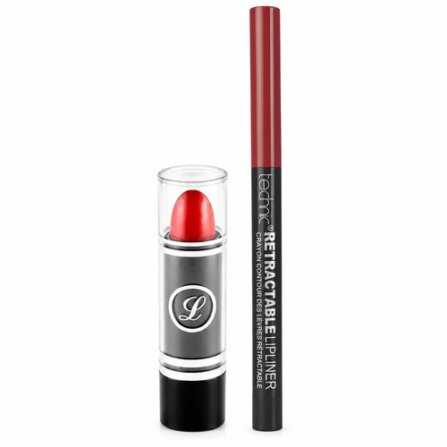 Red lipstick lip liner - lipstick, &